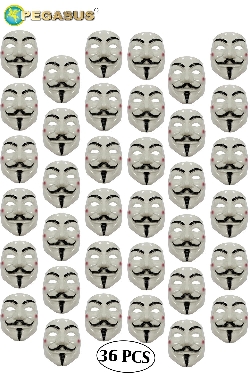 MASCHERA ANONIMOUS DI HALLOWEEN (CF 36 PZ)